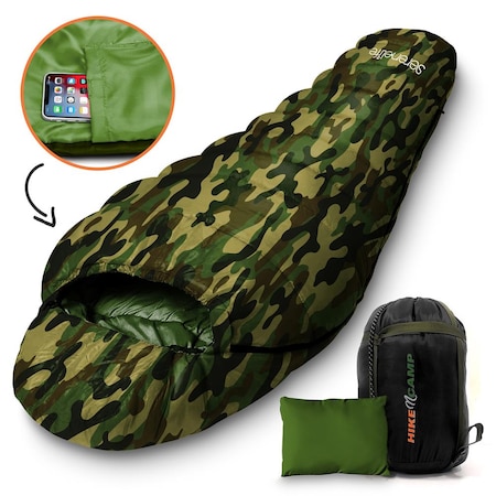 Camouflage Mummy Sleeping Bag